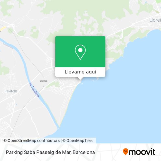 Mapa Parking Saba Passeig de Mar