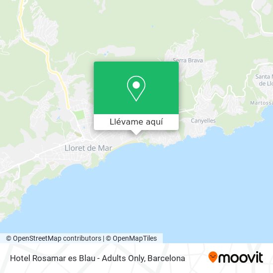 Mapa Hotel Rosamar es Blau - Adults Only