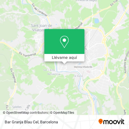 Mapa Bar Granja Blau Cel