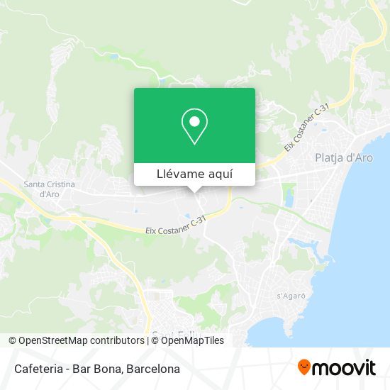 Mapa Cafeteria - Bar Bona