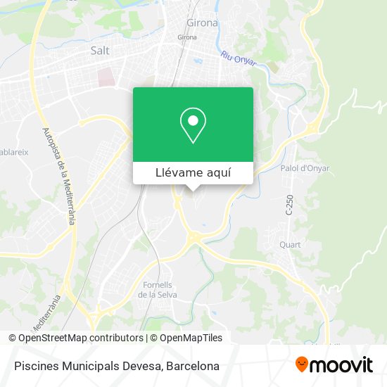 Mapa Piscines Municipals Devesa