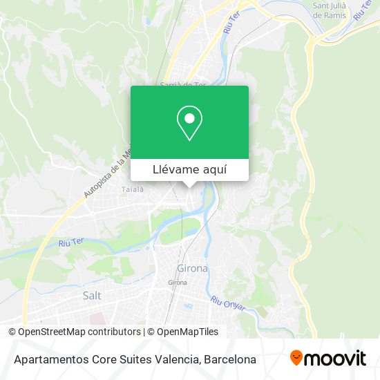 Mapa Apartamentos Core Suites Valencia
