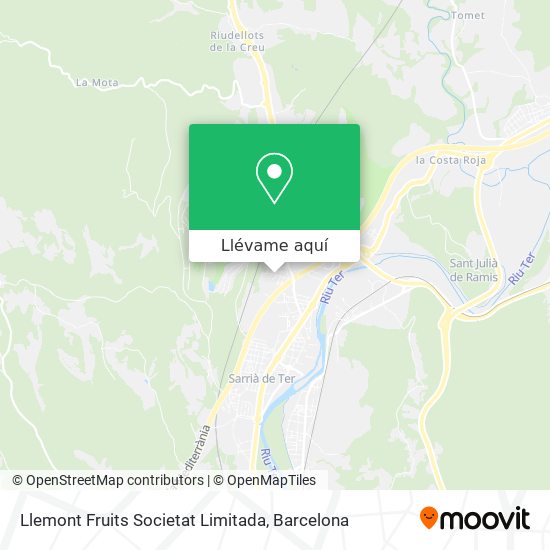 Mapa Llemont Fruits Societat Limitada