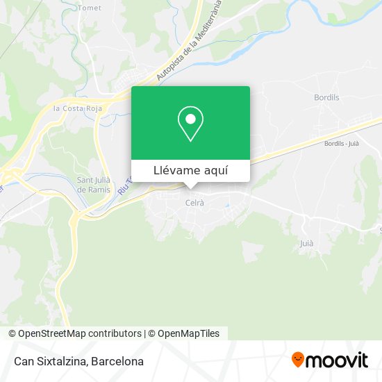 Mapa Can Sixtalzina