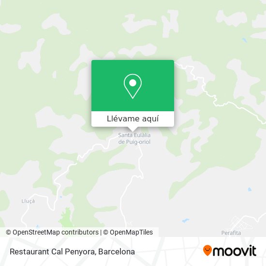 Mapa Restaurant Cal Penyora