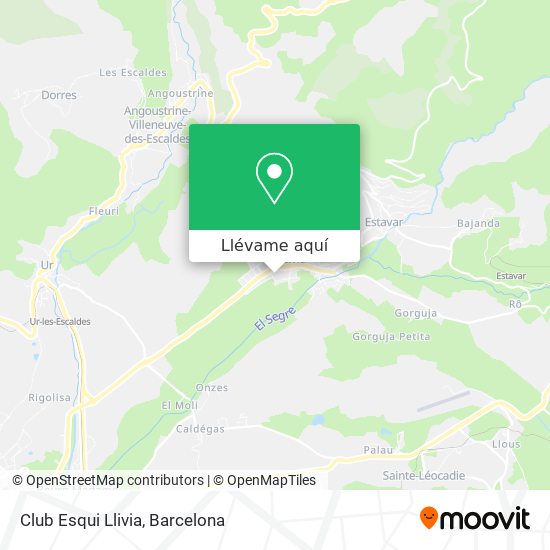 Mapa Club Esqui Llivia