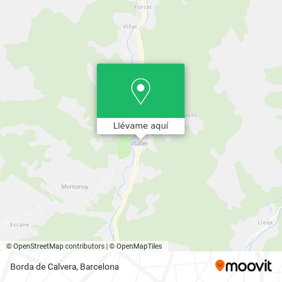 Mapa Borda de Calvera