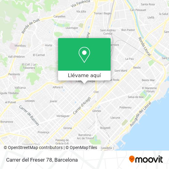 Mapa Carrer del Freser 78