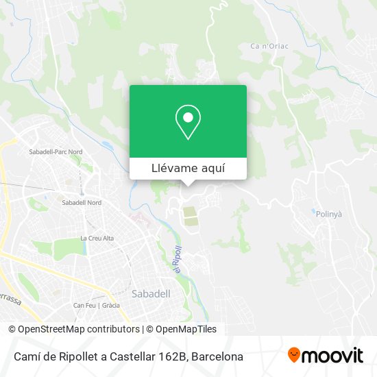 Mapa Camí de Ripollet a Castellar 162B