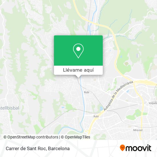 Mapa Carrer de Sant Roc