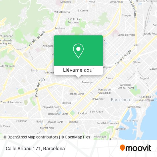 Mapa Calle Aribau 171
