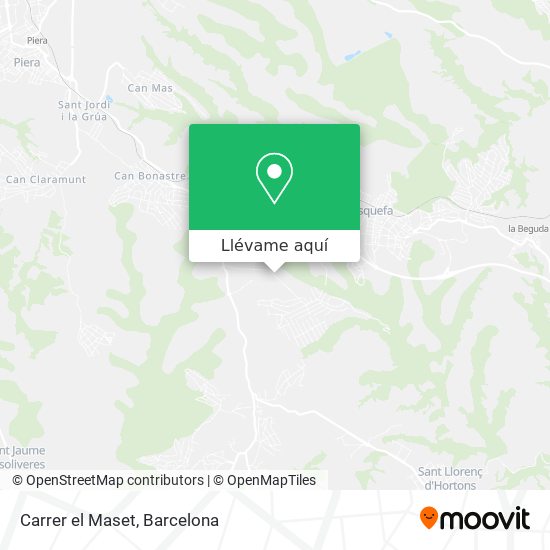 Mapa Carrer el Maset