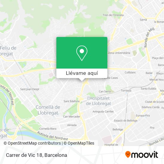Mapa Carrer de Vic 18