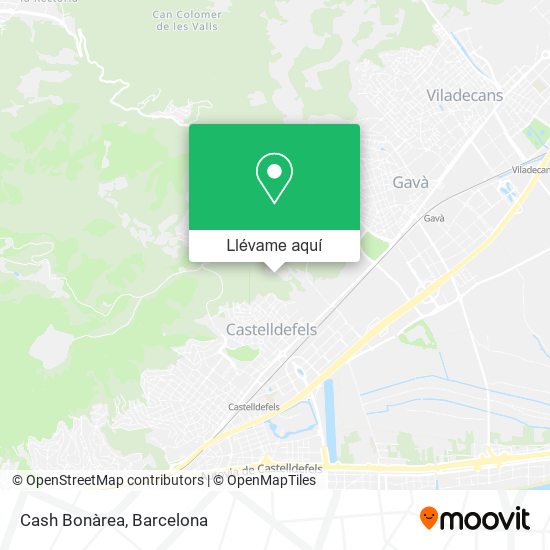 Mapa Cash Bonàrea