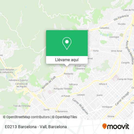 Mapa E0213 Barcelona - Vall