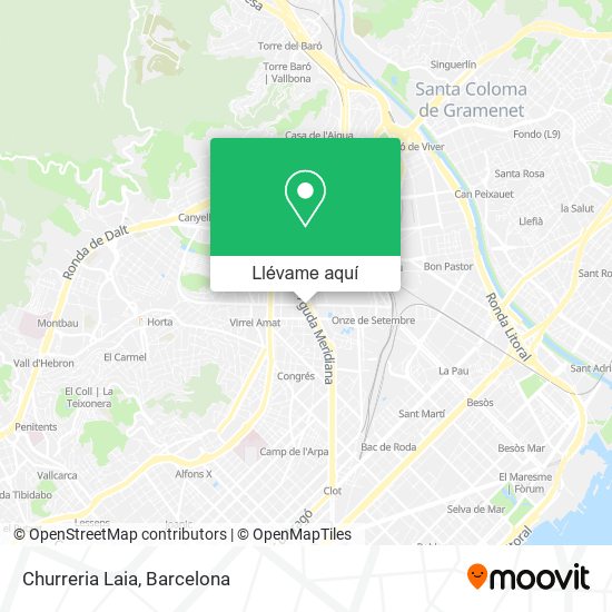 Mapa Churreria Laia