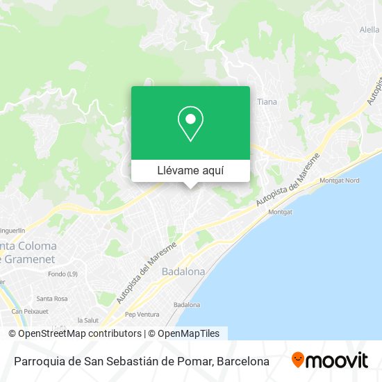 Mapa Parroquia de San Sebastián de Pomar