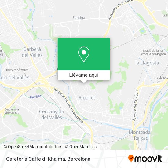 Mapa Cafetería Caffe di Khalma