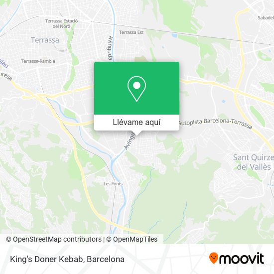 Mapa King's Doner Kebab