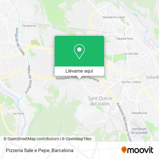 Mapa Pizzería Sale e Pepe