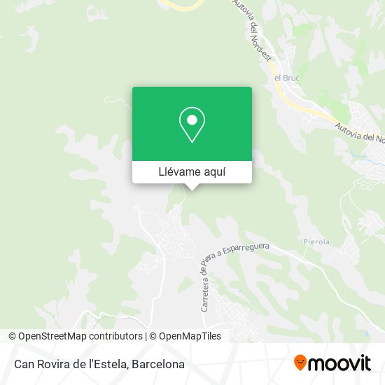 Mapa Can Rovira de l'Estela