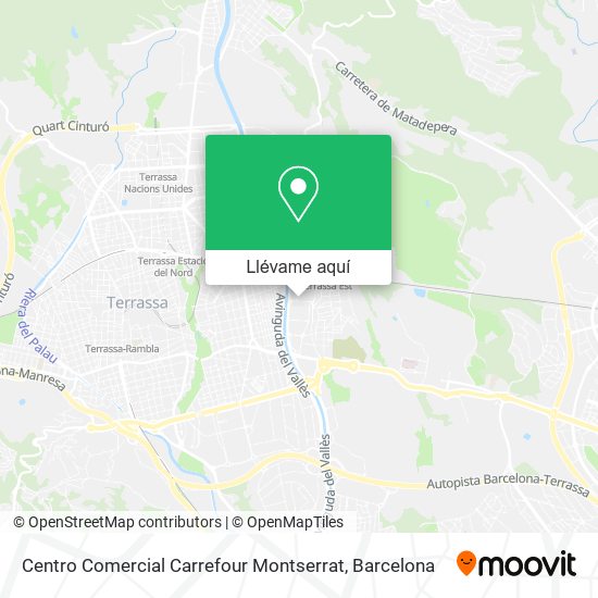 Mapa Centro Comercial Carrefour Montserrat