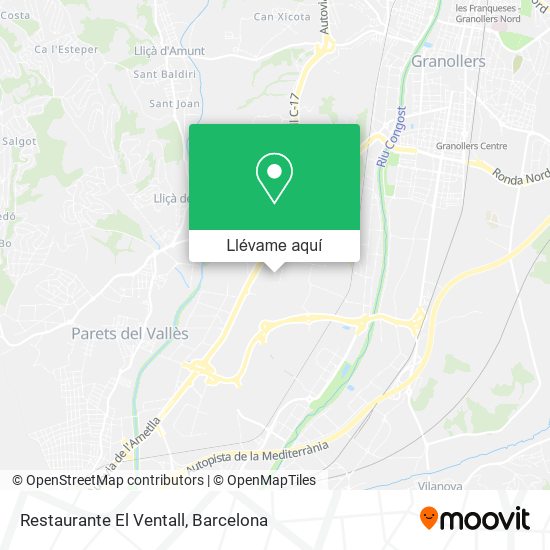 Mapa Restaurante El Ventall