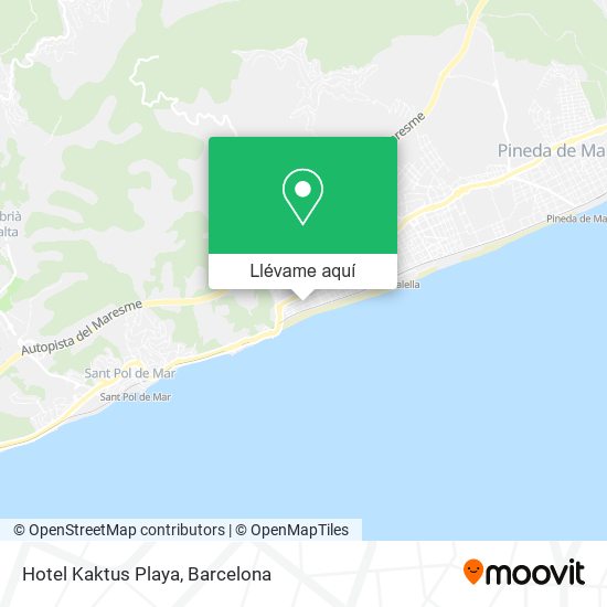 Mapa Hotel Kaktus Playa
