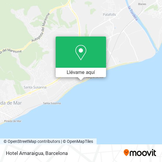 Mapa Hotel Amaraigua
