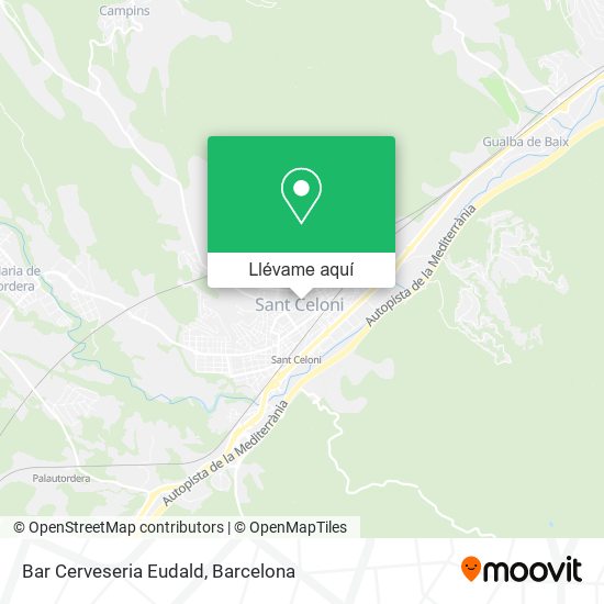 Mapa Bar Cerveseria Eudald