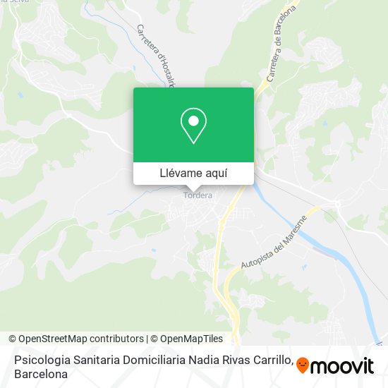 Mapa Psicologia Sanitaria Domiciliaria Nadia Rivas Carrillo