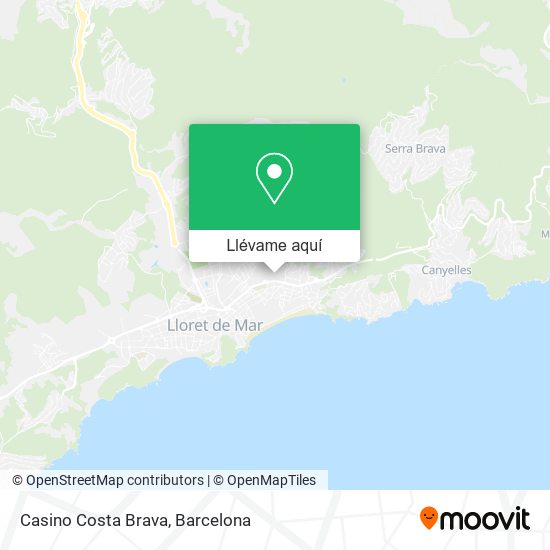 Mapa Casino Costa Brava
