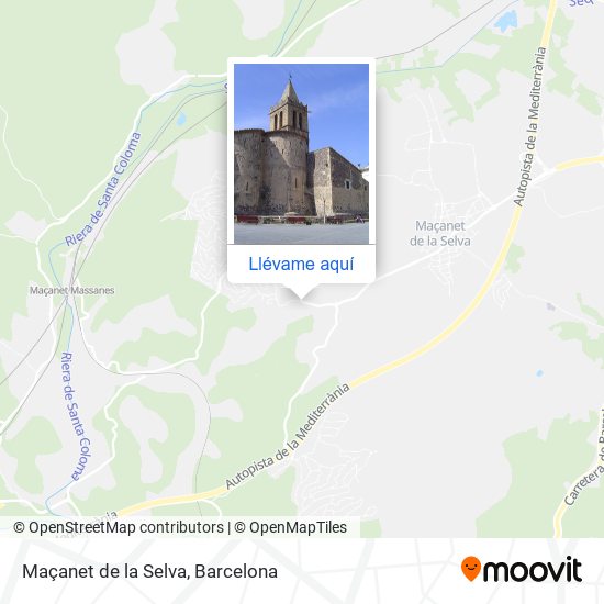 Mapa Maçanet de la Selva
