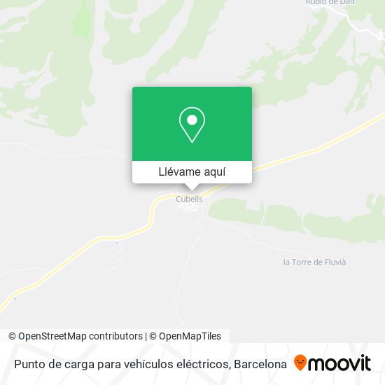 Mapa Punto de carga para vehículos eléctricos