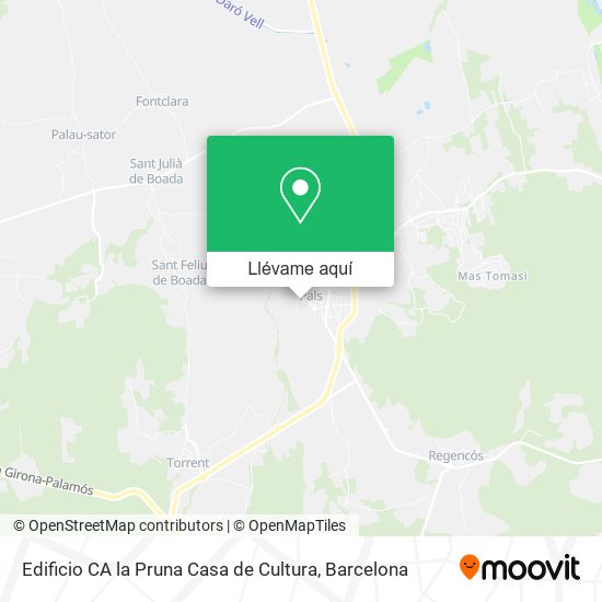Mapa Edificio CA la Pruna Casa de Cultura
