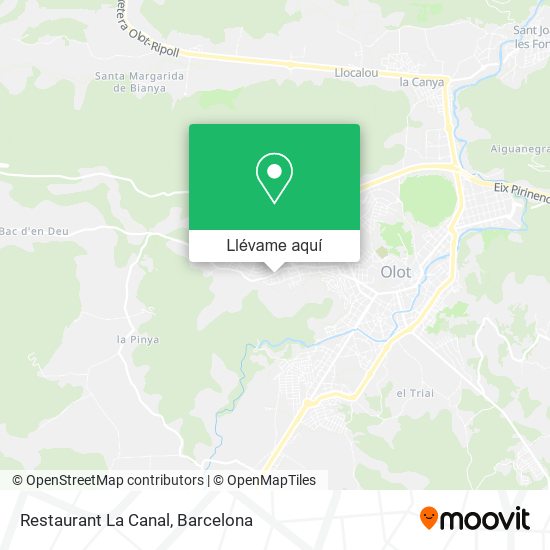 Mapa Restaurant La Canal