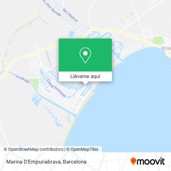 Mapa Marina D'Empuriabrava