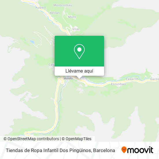 Mapa Tiendas de Ropa Infantil Dos Pingüinos