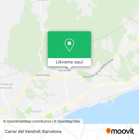Mapa Carrer del Vendrell