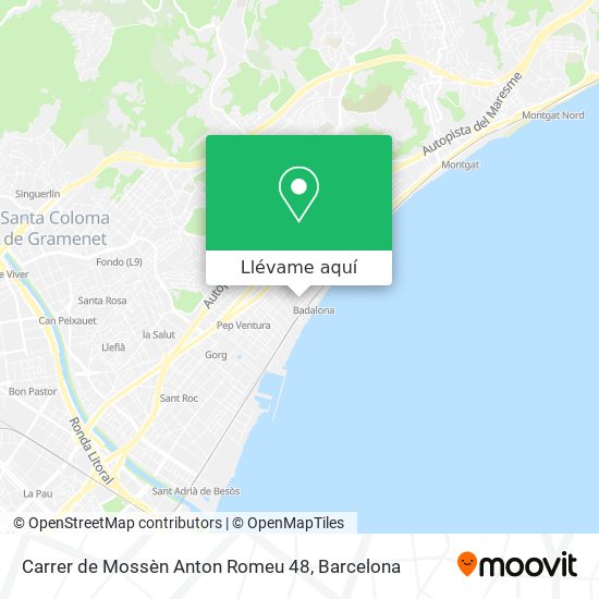 Mapa Carrer de Mossèn Anton Romeu 48