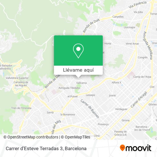 Mapa Carrer d'Esteve Terradas 3