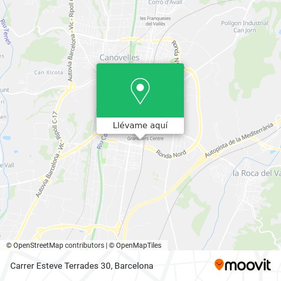 Mapa Carrer Esteve Terrades 30