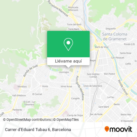 Mapa Carrer d'Eduard Tubau 6