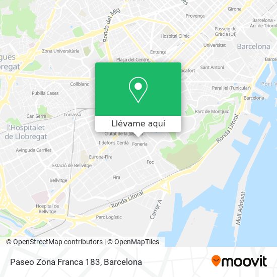 Mapa Paseo Zona Franca 183