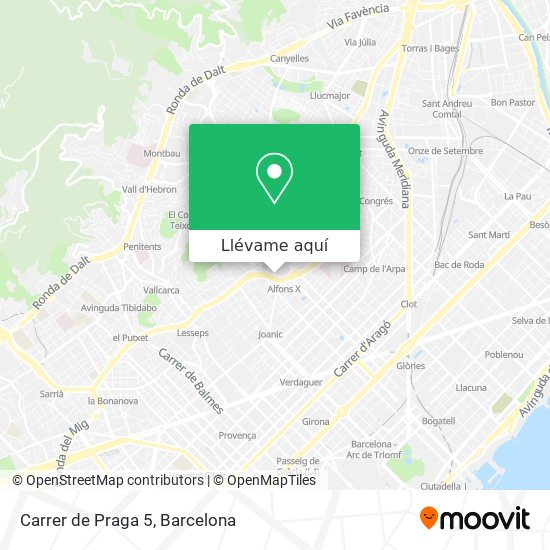 Mapa Carrer de Praga 5