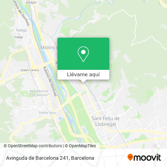 Mapa Avinguda de Barcelona 241