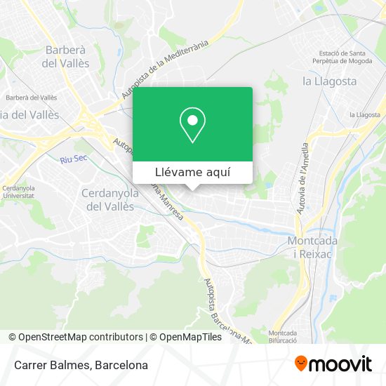 Mapa Carrer Balmes