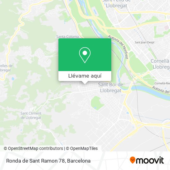 Mapa Ronda de Sant Ramon 78