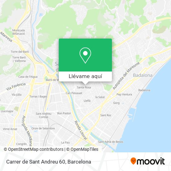 Mapa Carrer de Sant Andreu 60