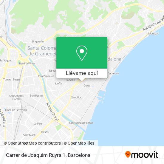Mapa Carrer de Joaquim Ruyra 1